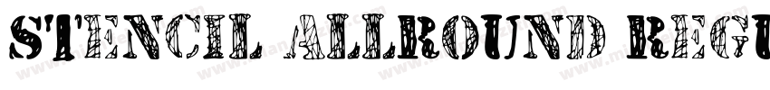 Stencil Allround RegularVersion 10字体转换